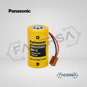 Batería Litio 3V 5000mAh con Conector PLC | Panasonic BR26505 BR-C