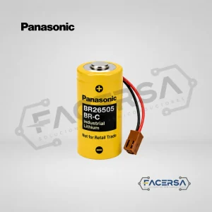 Pila BR-C Panasonic 3V 5000mAh con cable rojo negro y conector marrón FACERSA Lima Perú