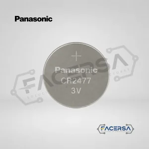 Pila botón CR2477 Panasonic 3V 1000mAh tipo botón en blíster FACERSA Lima Perú