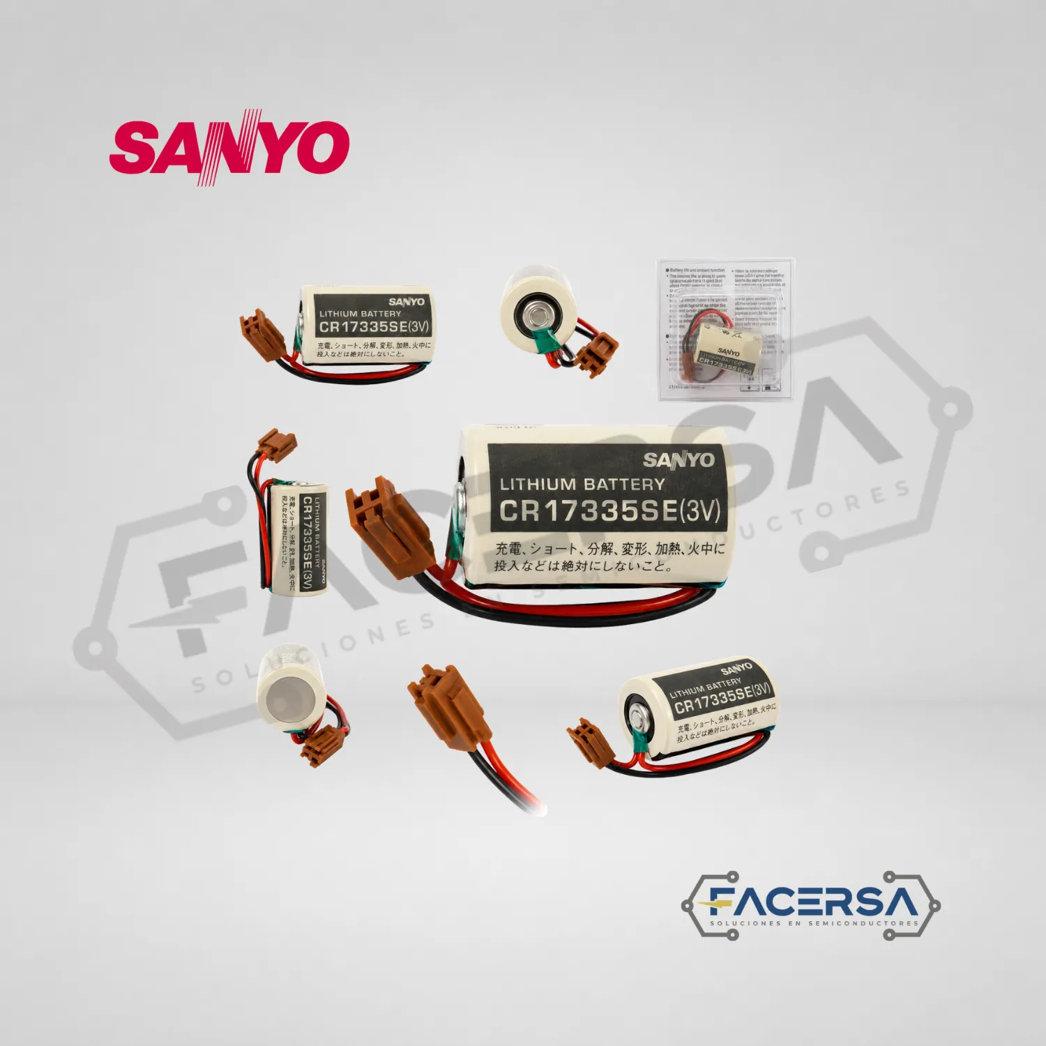 Pila Sanyo CR17335SE 3V 1800mAh para PLC