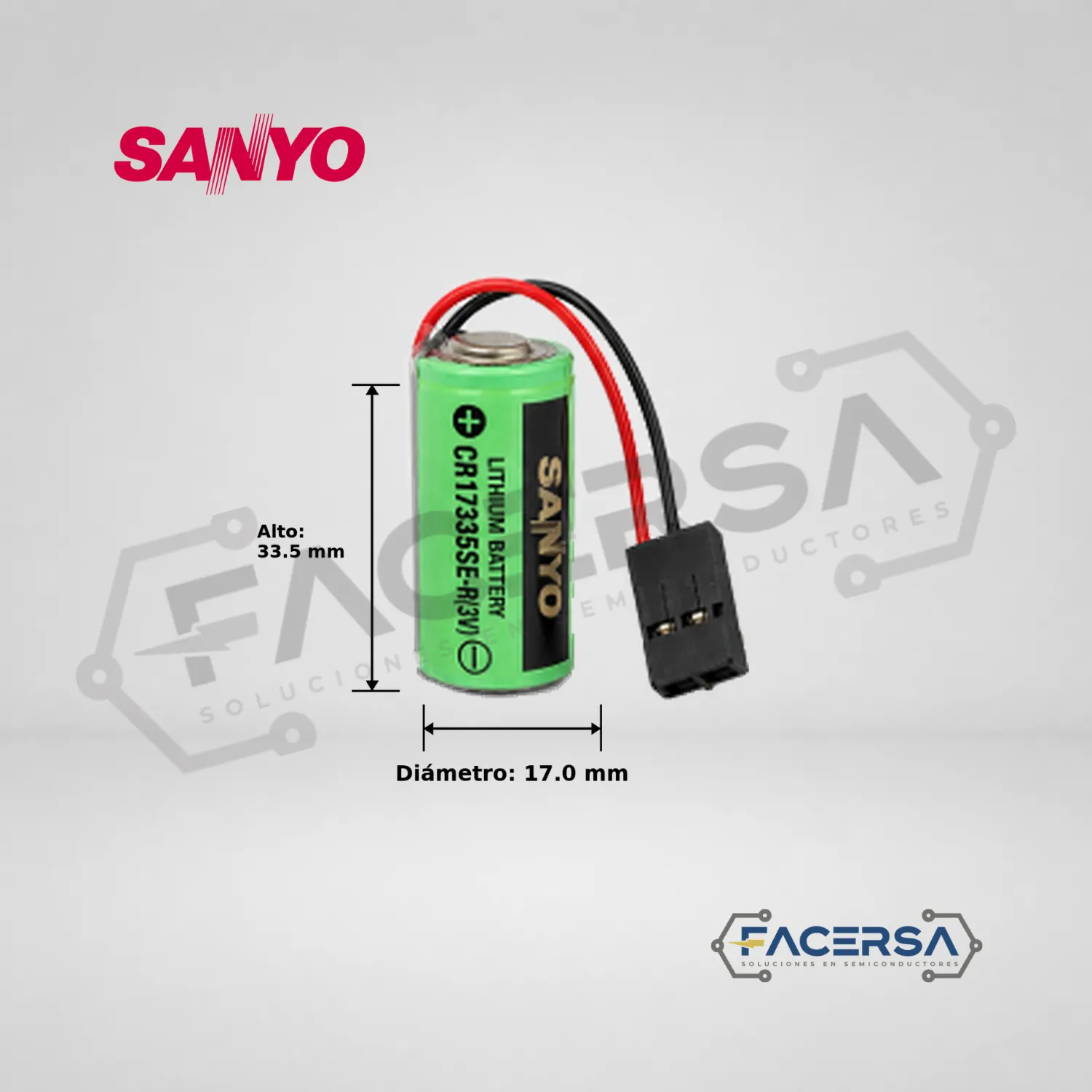 Pila Sanyo CR17335SE-R 3V 1800mAh