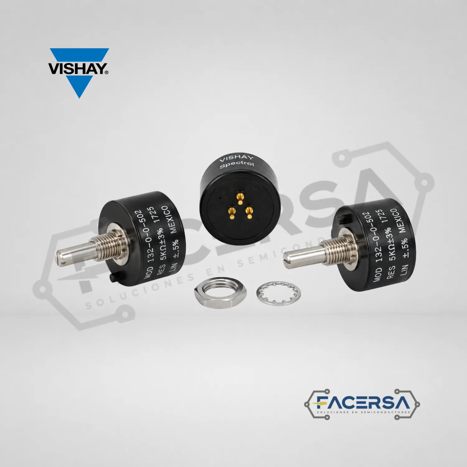 Potenciómetro Vishay 132-0-0-502 5kΩ