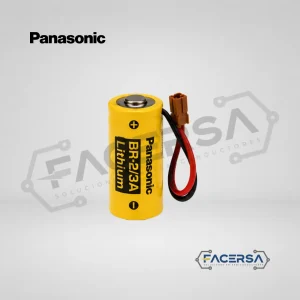 Batería Litio 3V 1200mAh con Conector PLC | Panasonic BR-2/3A (BR17335)