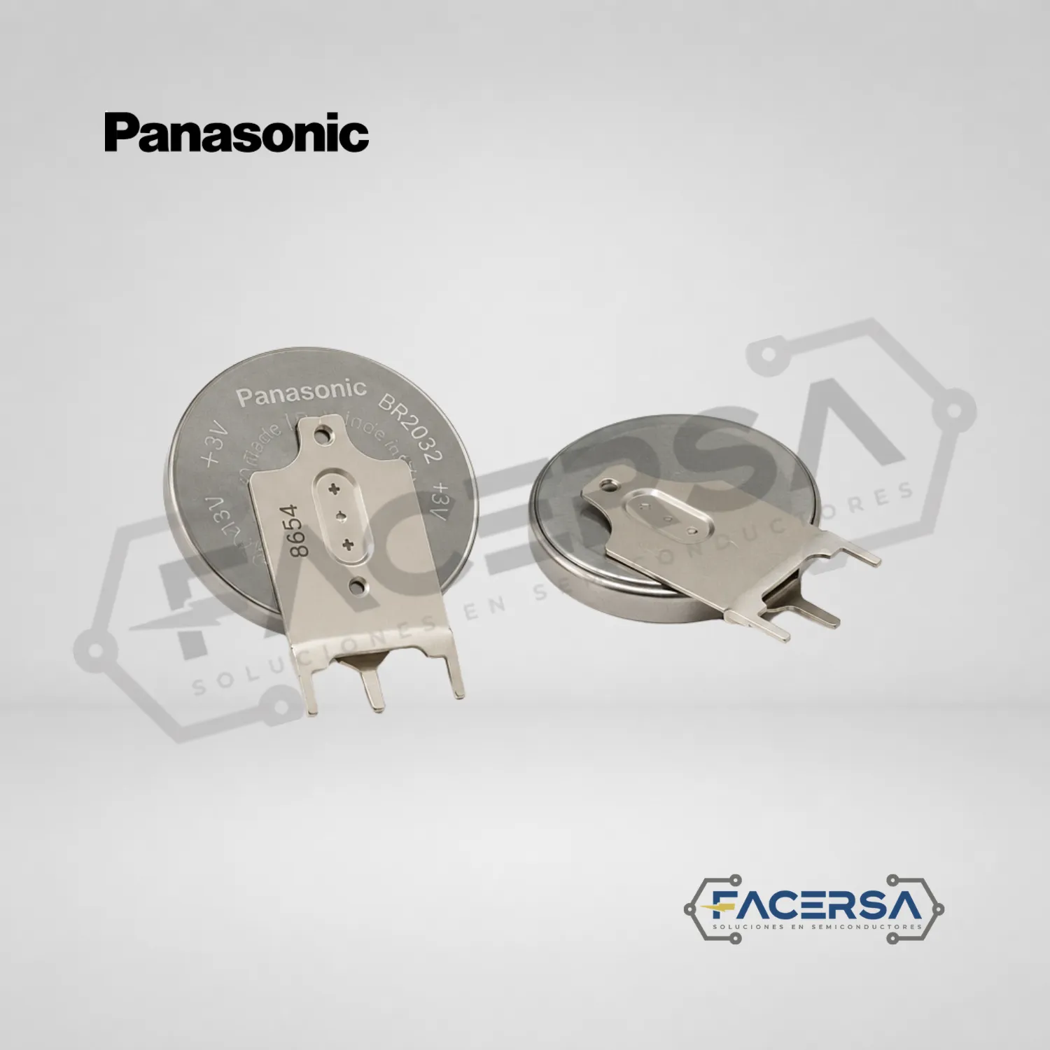 Pila BR-2032/GVN Panasonic 3V Terminal PCB