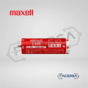 Pila Maxell ER6 3.6V 2000mAh con terminales PCB
