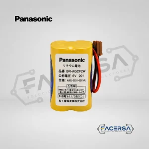 Pila BR-AGCF2W Panasonic 6V 1800mAh con cable rojo negro y enchufe marrón FACERSA Lima Perú