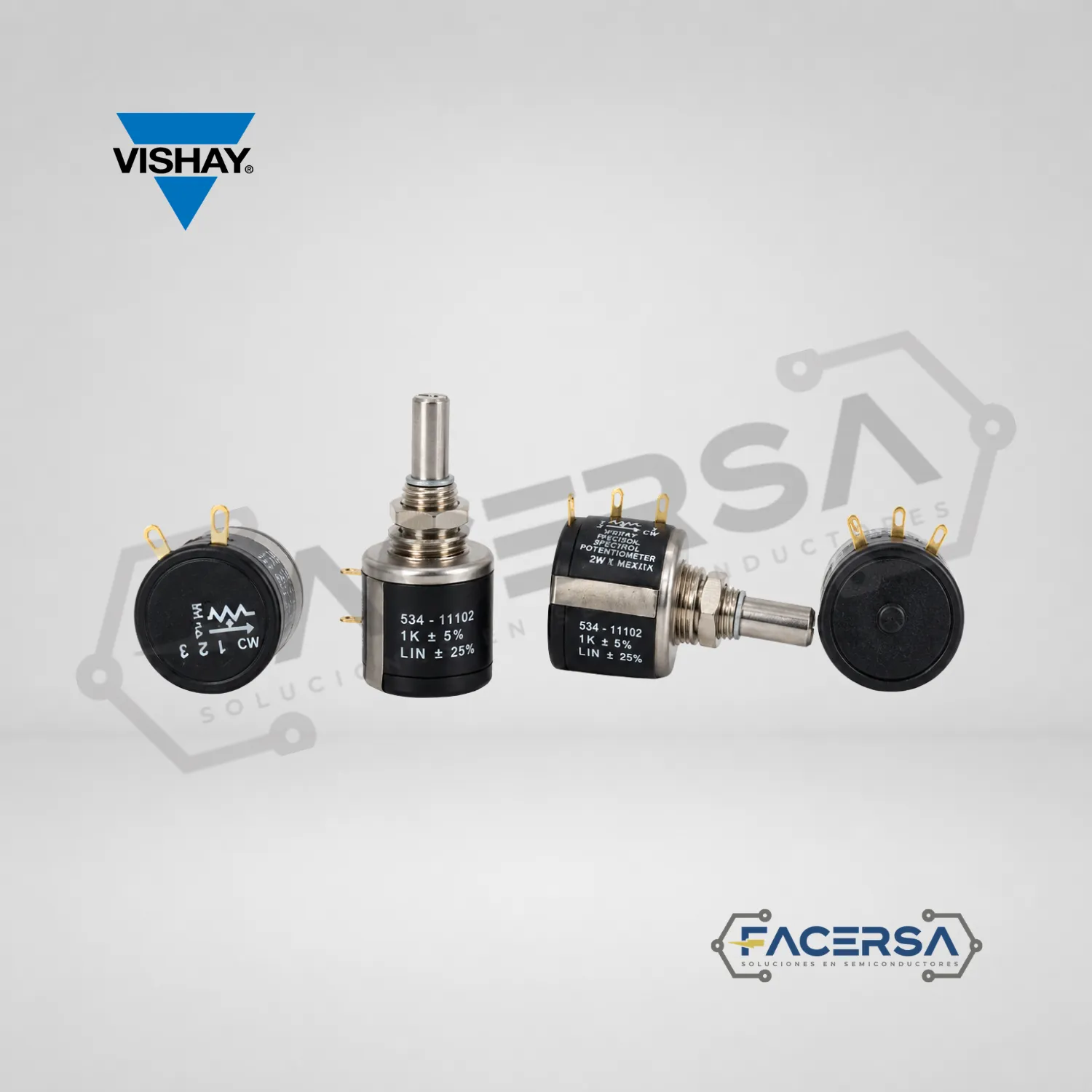 Potenciometro Vishay 534-1-1-102 1K