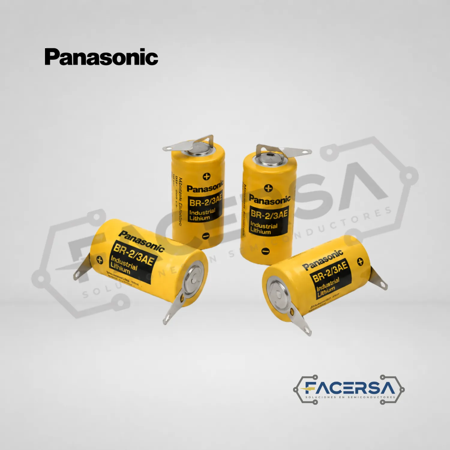 Batería BR-2-3AE5SPN Panasonic 3V 1200mAh FACERSA Lima Perú