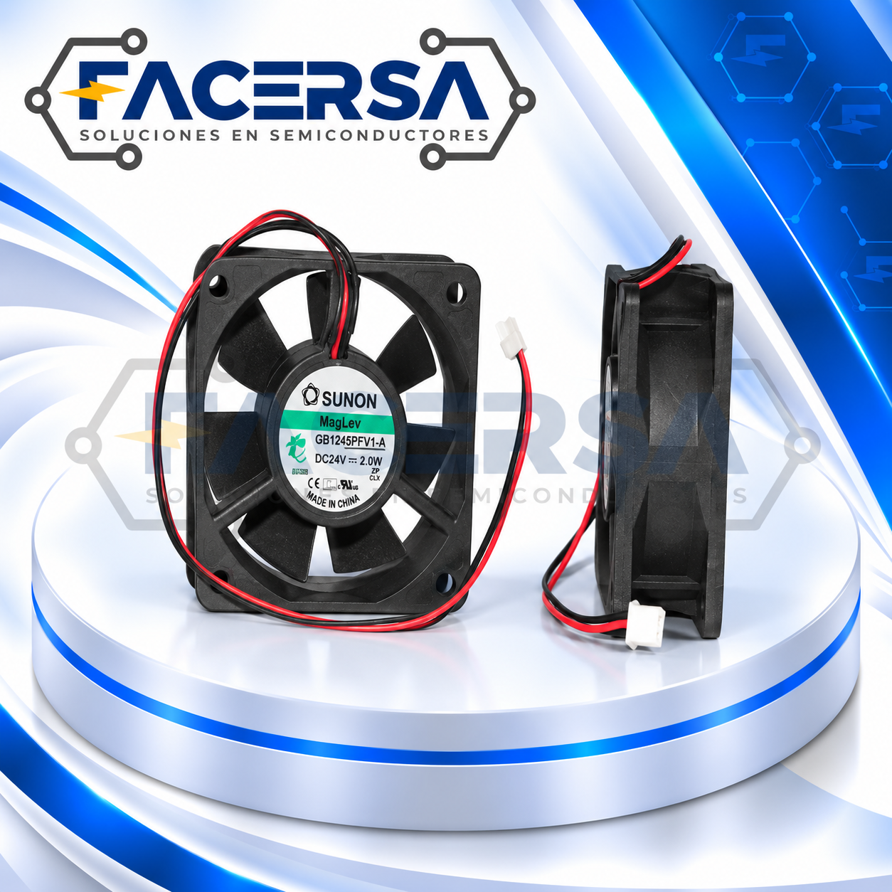 GM2406PTVX-A SUNON – Ventilador Axial DC 24V 60x60x25mm - Imagen 2