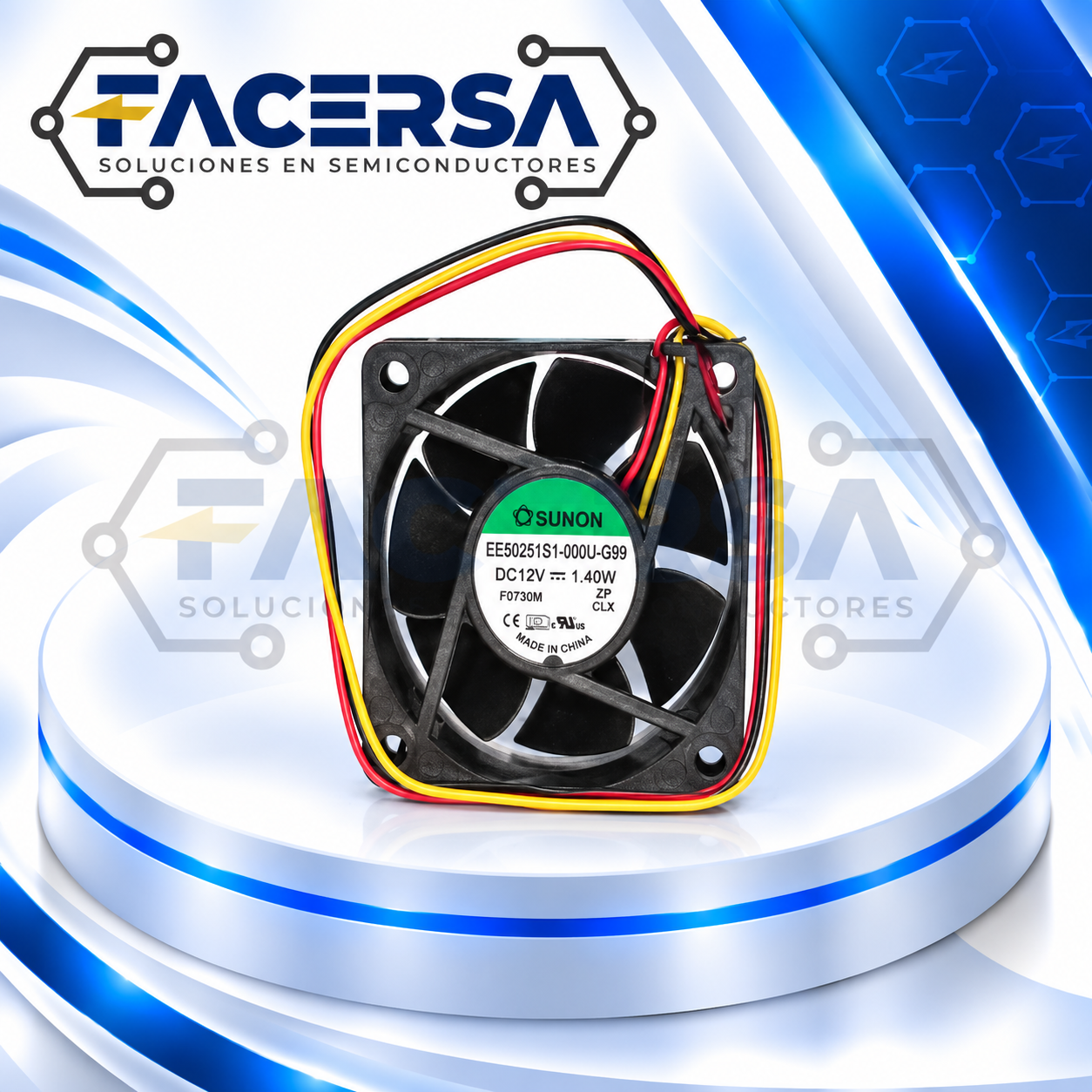 EE60251B1-000U-G99 SUNON Ventilador Axial DC 12V 60x60x25mm