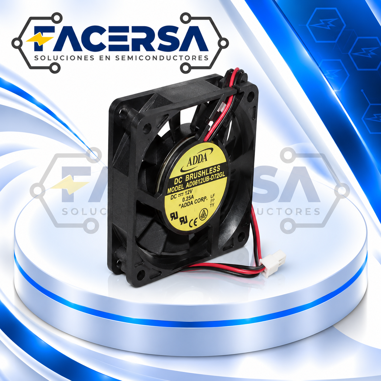 AD0624HB-D70GL ADDA – Ventilador Axial DC 24V 60x60x15mm - Imagen 2
