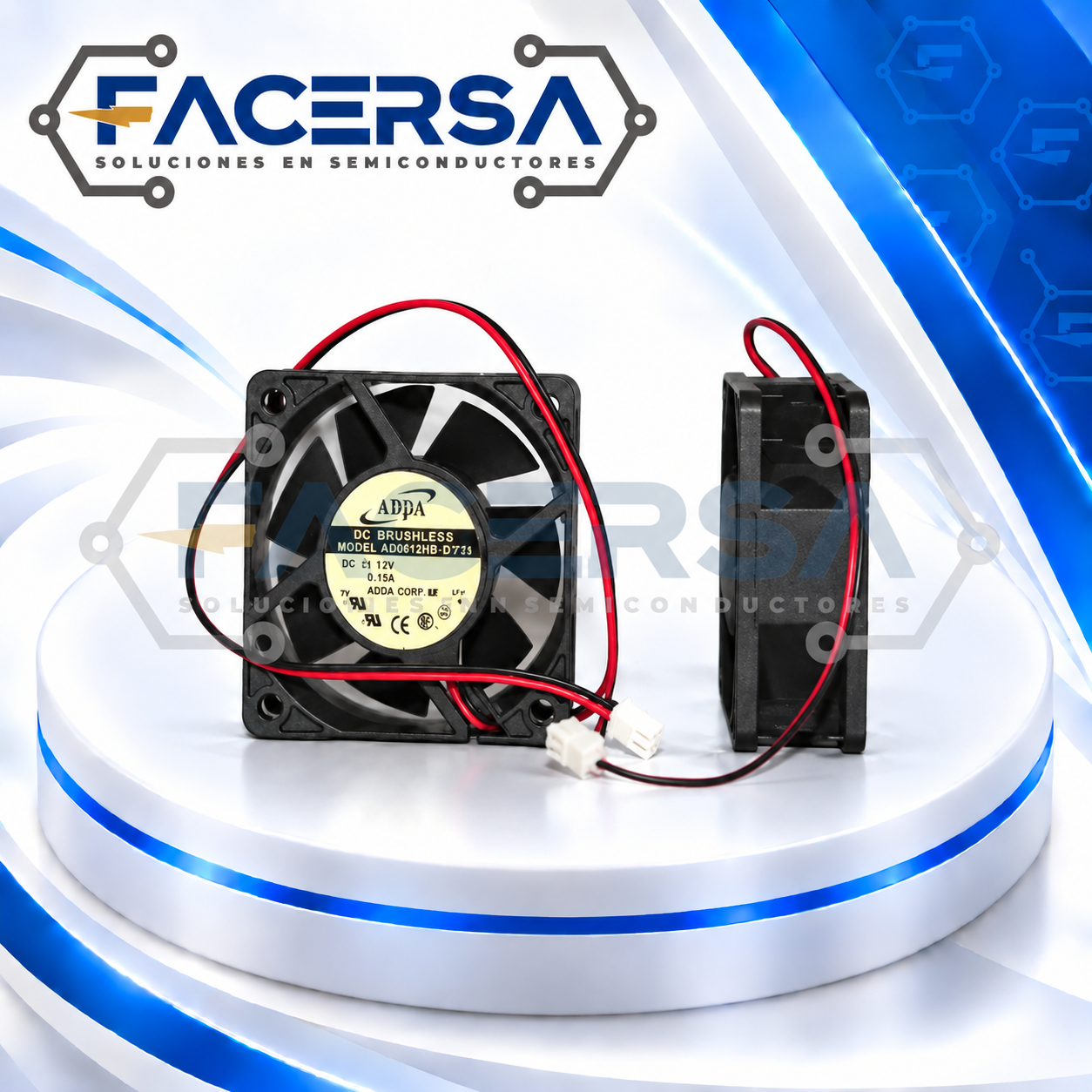AD0624HB-A71GL ADDA – Ventilador Axial DC 24V 60x60x25mm - Imagen 3