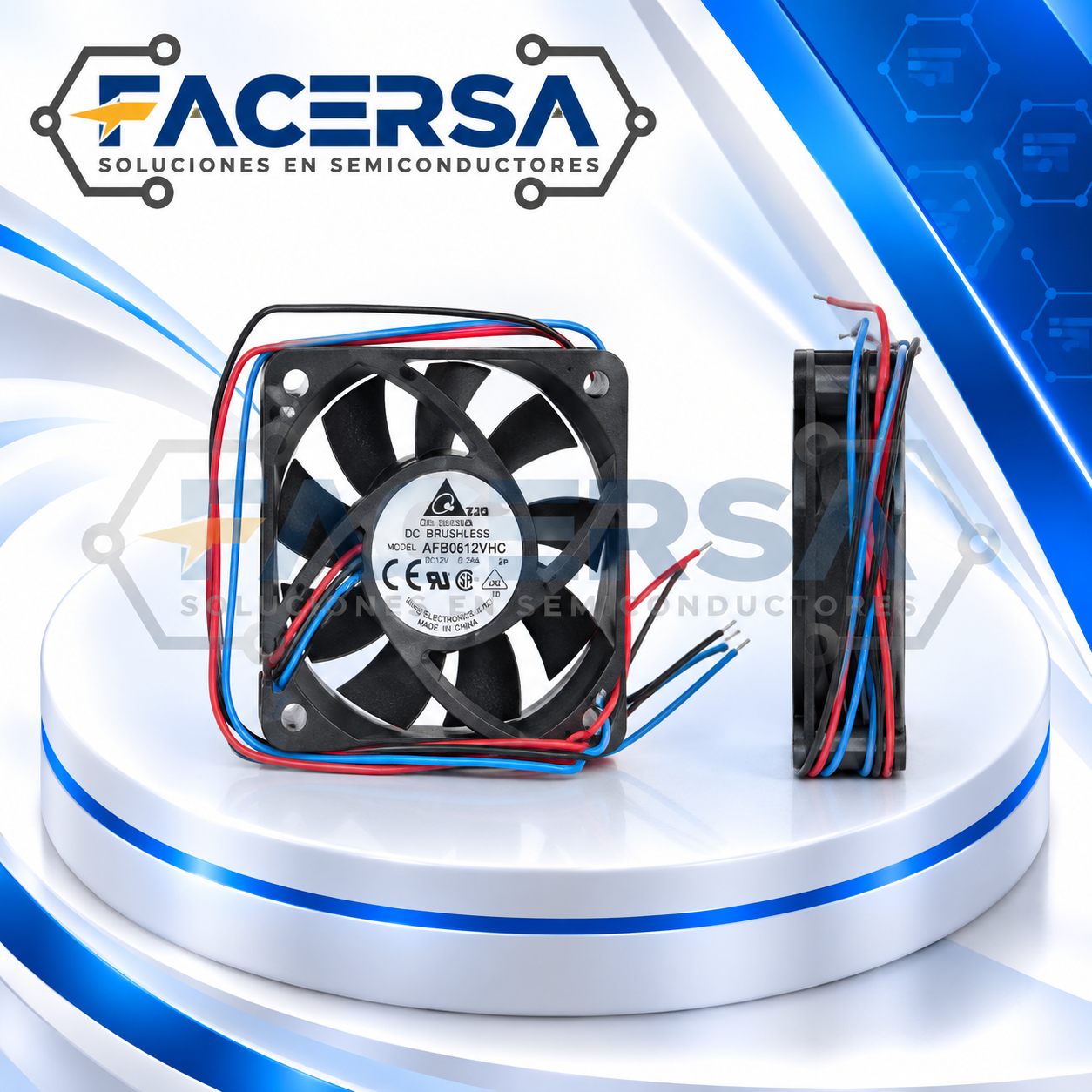 AFB0624VHC-F00 DELTA ELECTRONICS – Ventilador Axial DC 24V 60x60x13mm - Imagen 3
