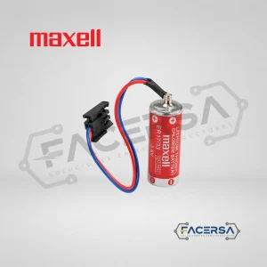 Pila Maxell ER17/33 3.6V 1600mAh con cable para PLC
