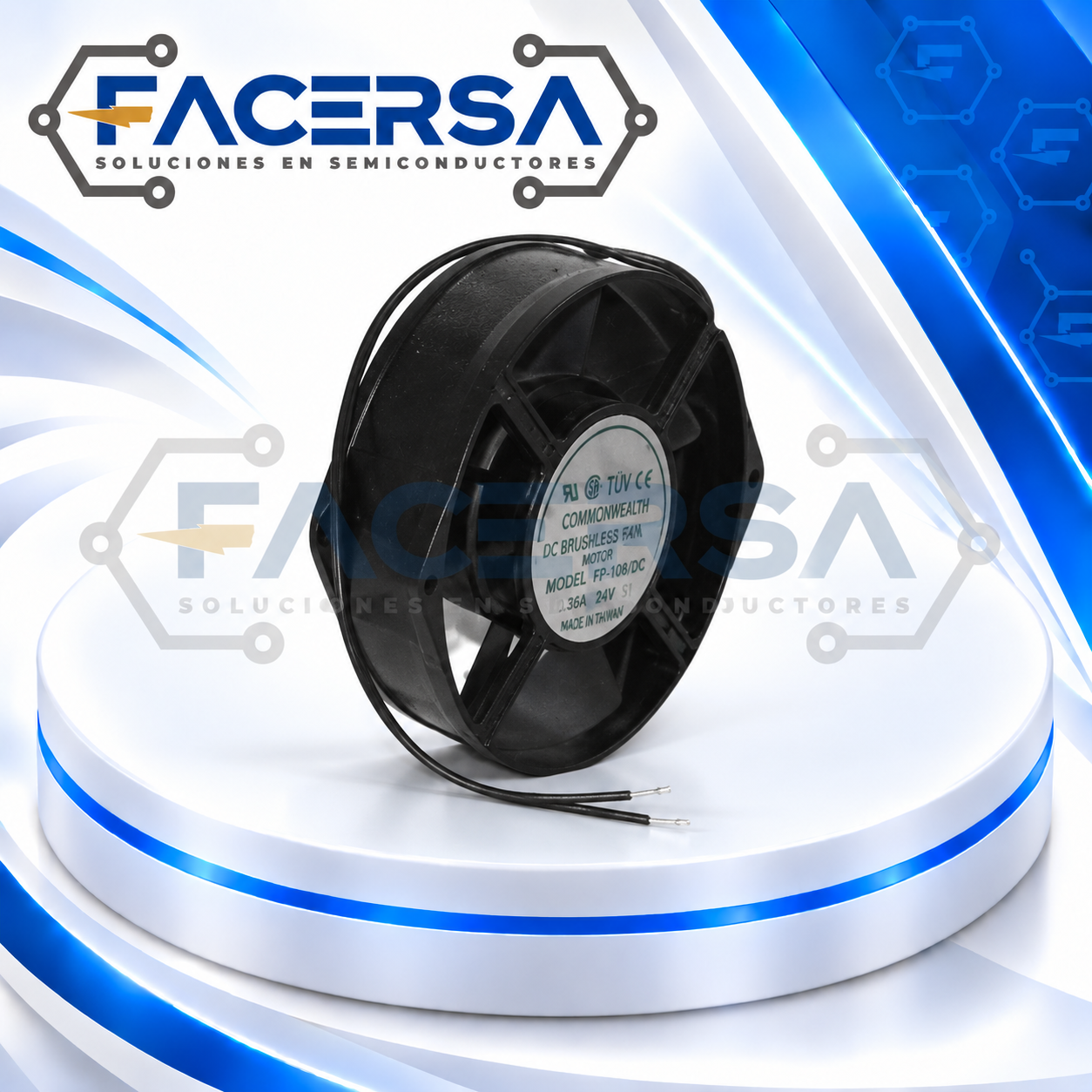 FP-108C S1B COMMONWEALTH – Ventilador Axial AC 220/240V 162x150x55mm - Imagen 3