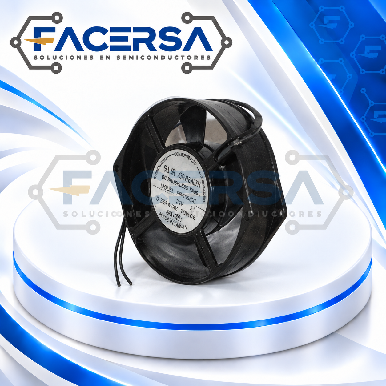 FP-108C S1B COMMONWEALTH – Ventilador Axial AC 220/240V 162x150x55mm - Imagen 2
