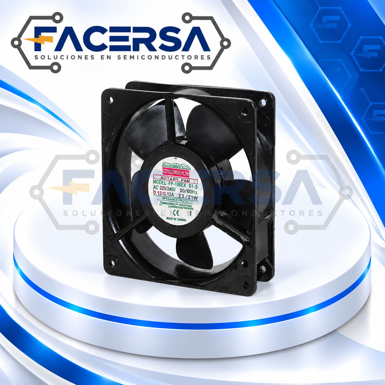 UF12A02-STHR MECHATRONICS – Ventilador Axial AC 24V 120x120x38mm - Imagen 2