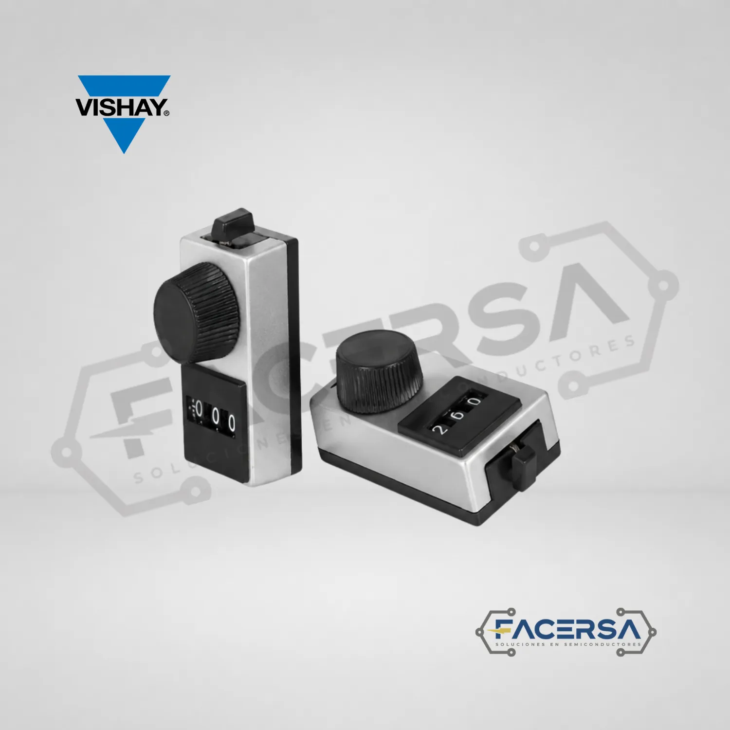 Dial contador Vishay 15A11B10 10 vueltas 3 dígitos para potenciómetro