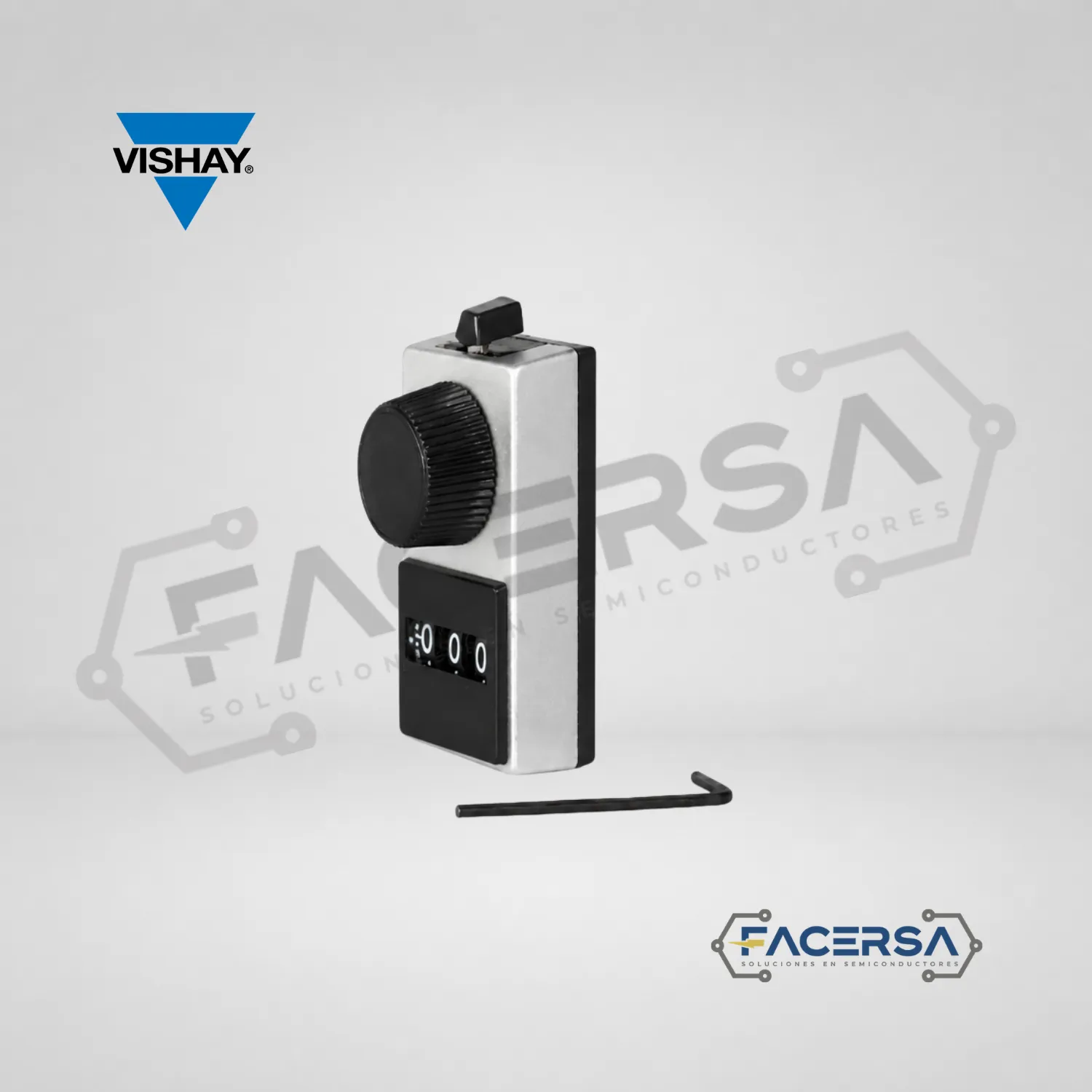 Dial contador Vishay 15A11B10 10 vueltas 3 dígitos para potenciómetro