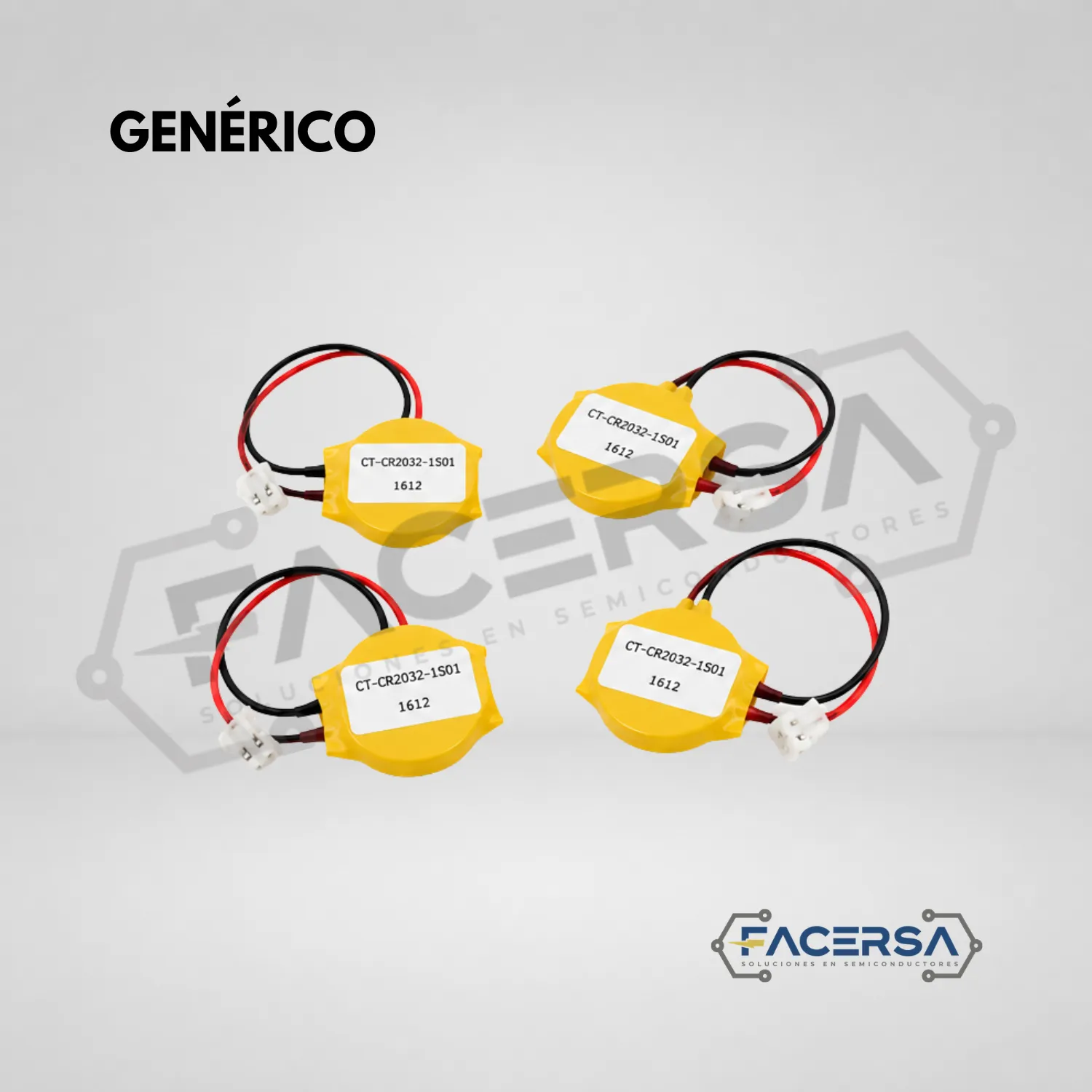 Batería CMOS RTC CR2032 Litio 3V 220mAh con Conector | CT-CR2032-1S01 - Imagen 4