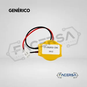 Batería CMOS RTC CR2032 Litio 3V 220mAh con Conector | CT-CR2032-1S01