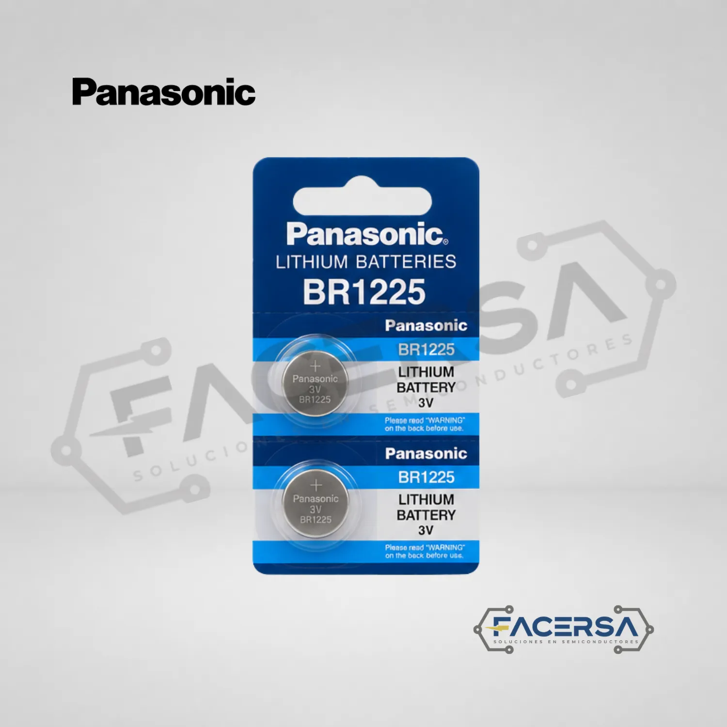 Pila BR1225 Panasonic 3V 48mAh FACERSA Lima Perú
