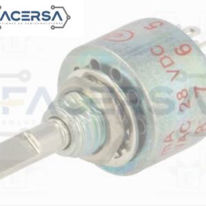 MG00L1NZQD C&K – Interruptor Giratorio SP12T 12 Posiciones 250mA 125VAC