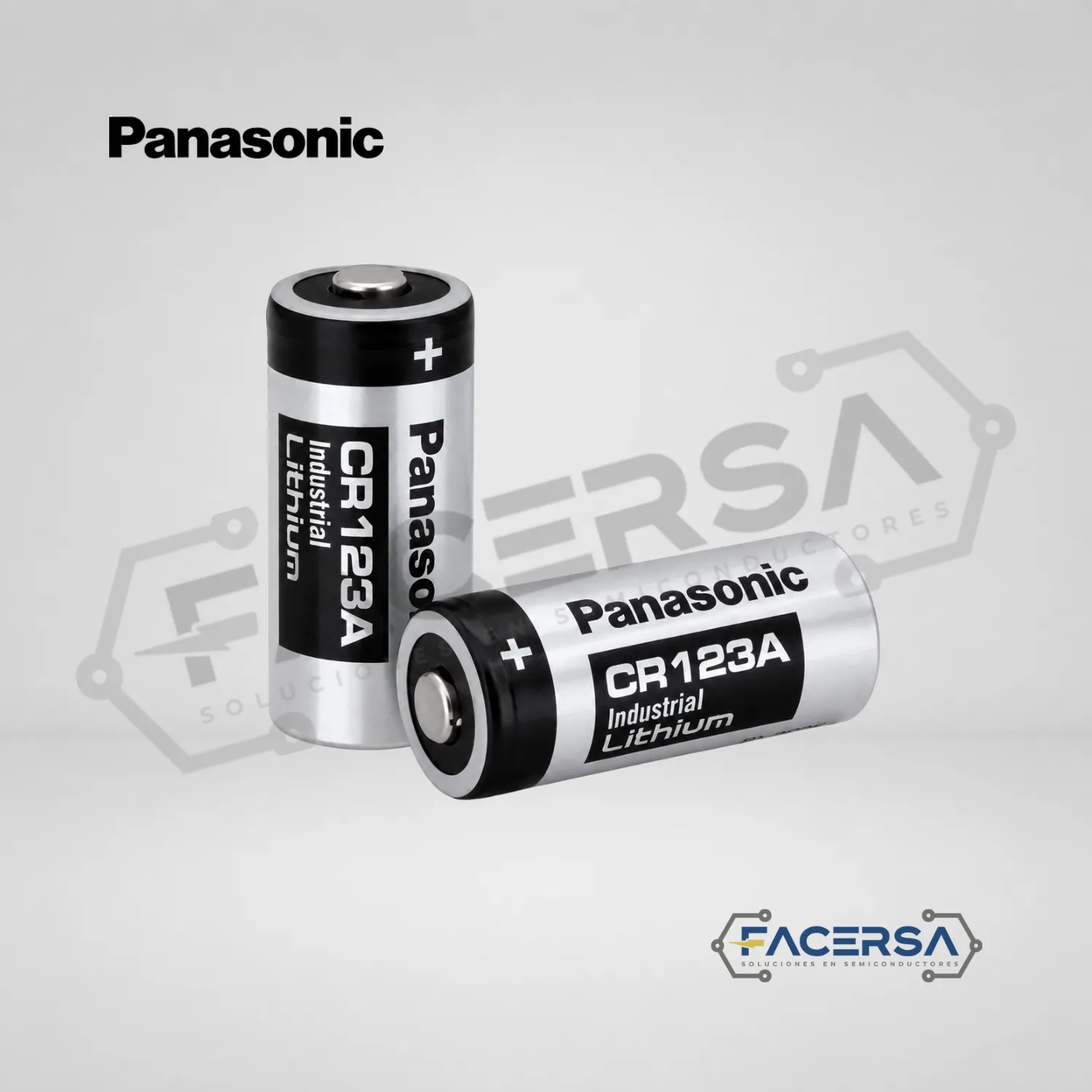 Batería CR123A Panasonic 3V 1550mAh FACERSA Lima Perú