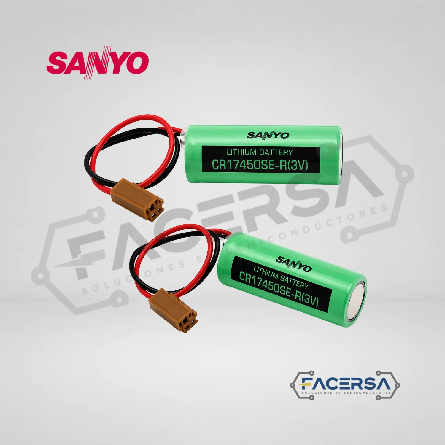 Pila Sanyo CR17450SE-R 3V 2500mAh para PLC