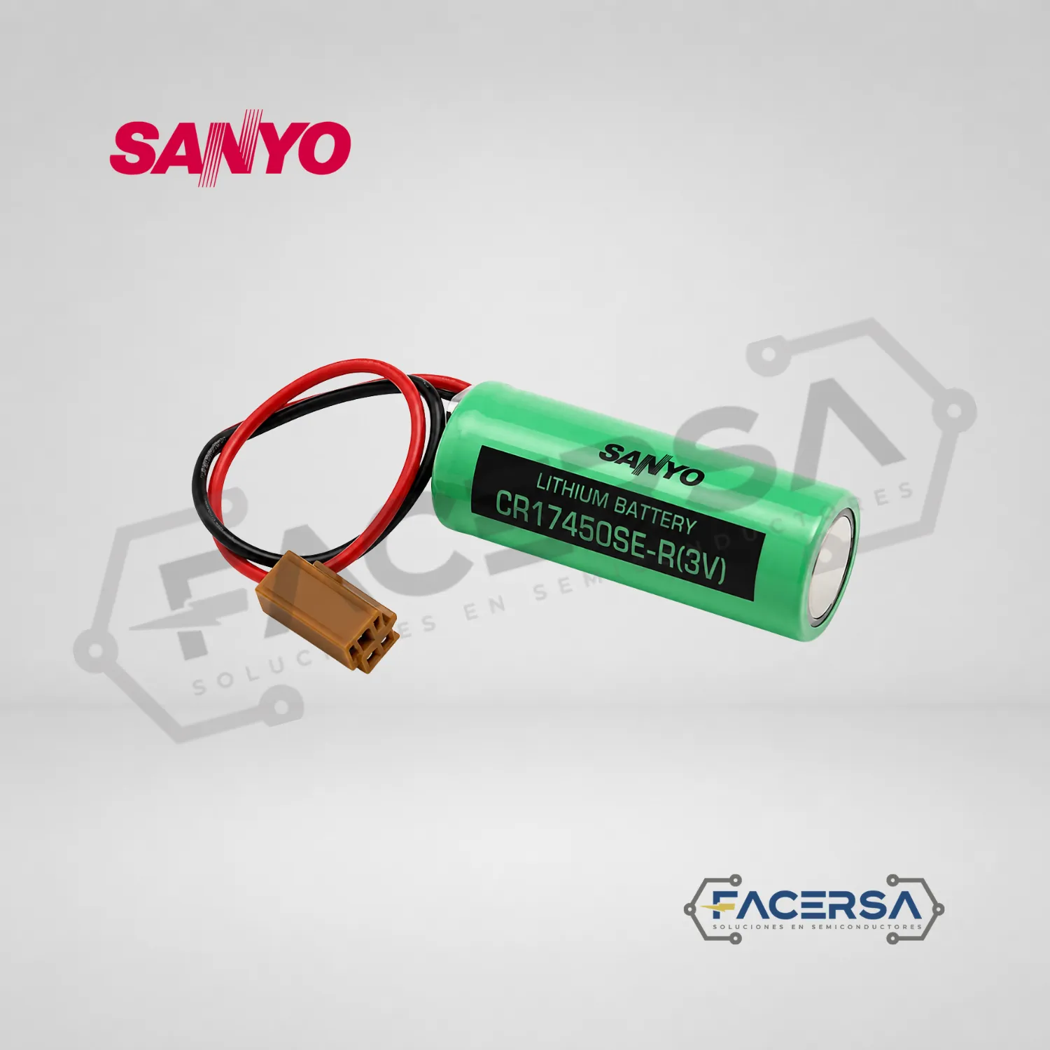 Pila Sanyo CR17450SE-R 3V 2500mAh para PLC